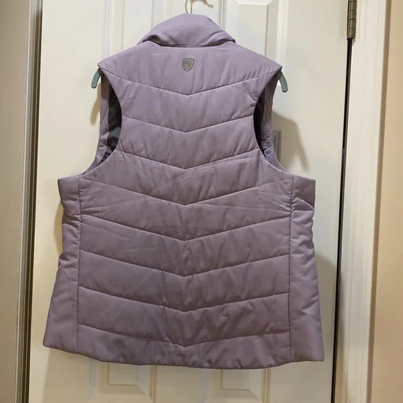 Women's Purple Puffer Vest - Picture 3 of 7